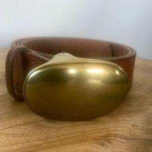 Tan leather belt